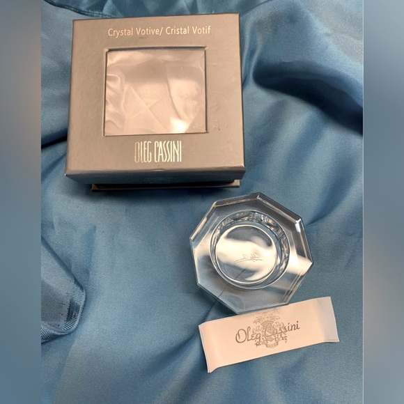 Oleg Cassini crystal votive - Picture 3 of 4